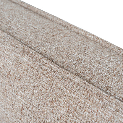 Castillo Fabric King Bed Frame - Stonish Beige