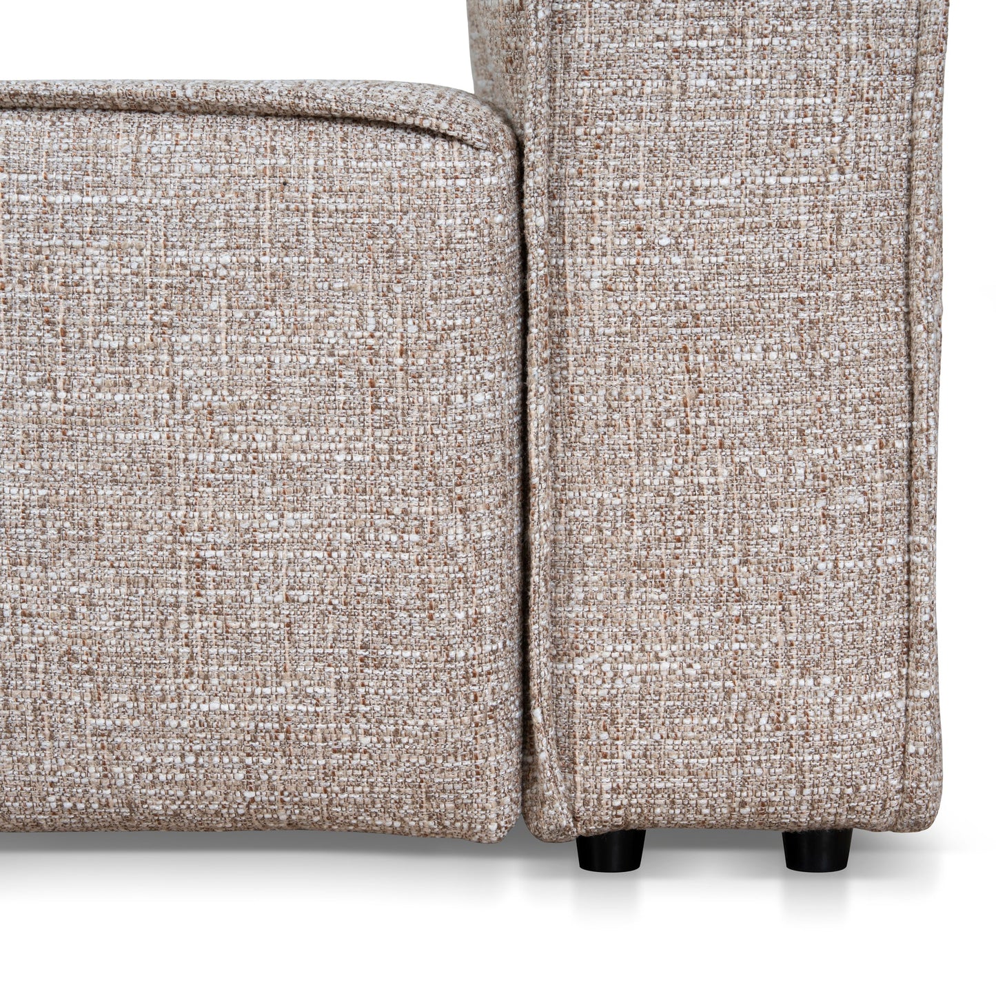 Castillo Fabric King Bed Frame - Stonish Beige