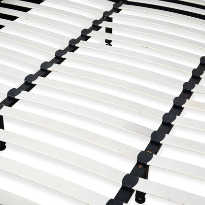 Castillo Fabric King Bed Frame - Stonish Beige