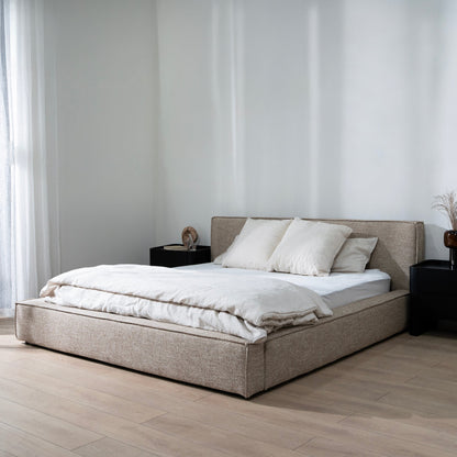 Castillo Queen Bed Frame - Stonish Beige