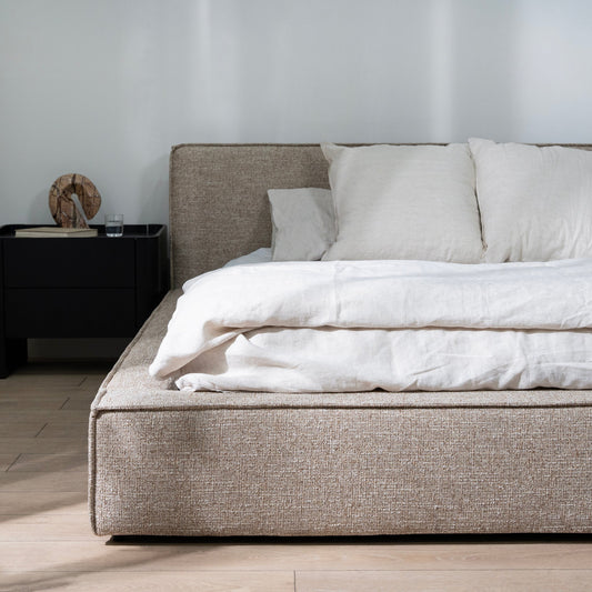 Castillo Queen Bed Frame - Stonish Beige