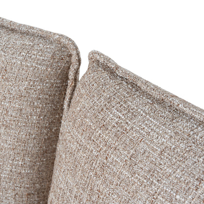 Celeste Fabric Queen Bed Frame - Stonish Beige