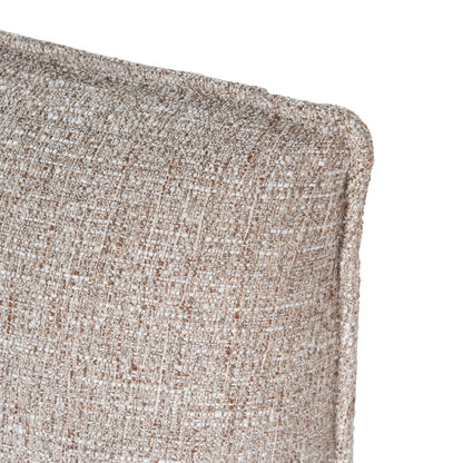 Celeste Fabric Queen Bed Frame - Stonish Beige