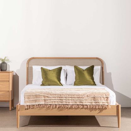 Asta Queen Bed - Beige
