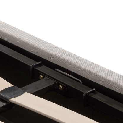 Antonia Fabric Queen Bed - Pearl Grey with Storage