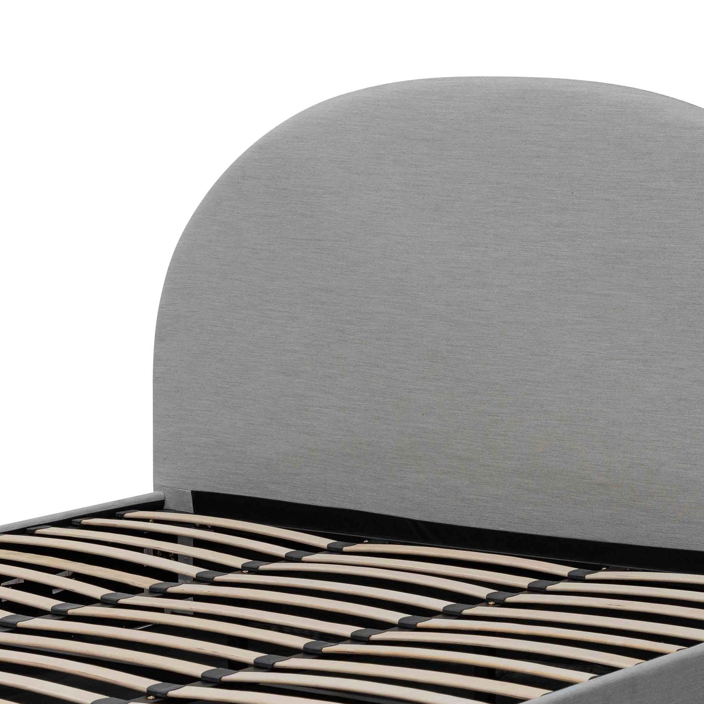 Antonia Fabric King Bed - Pearl Grey with Storage