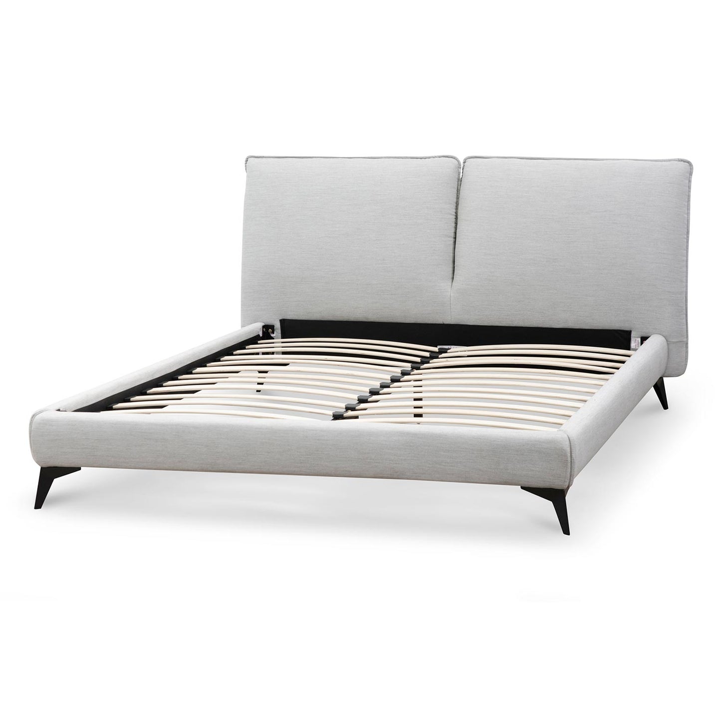 Celeste Fabric King Bed - Pearl Grey