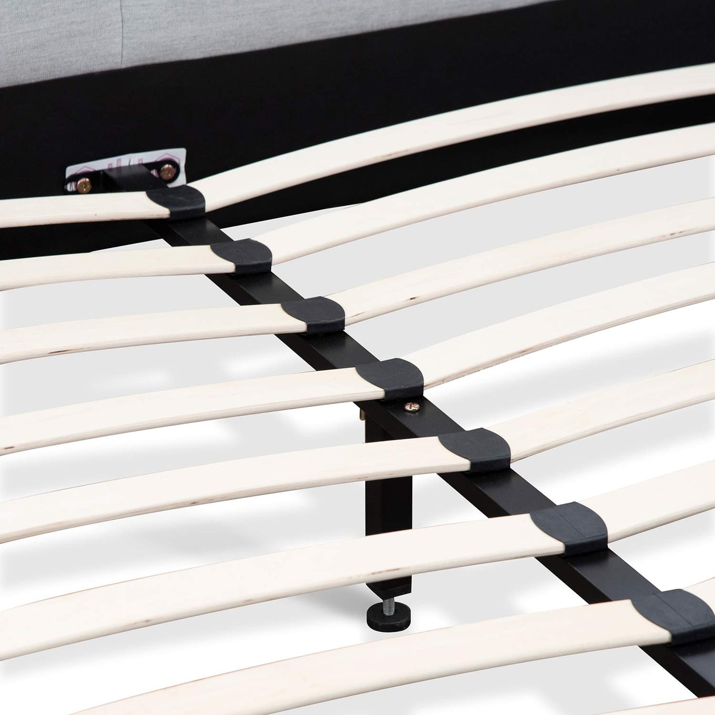 Celeste Fabric Queen Bed - Pearl Grey