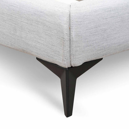 Celeste Fabric King Bed - Pearl Grey