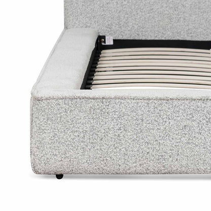 Castillo Queen Bed Frame - Cloudy Pepper Boucle