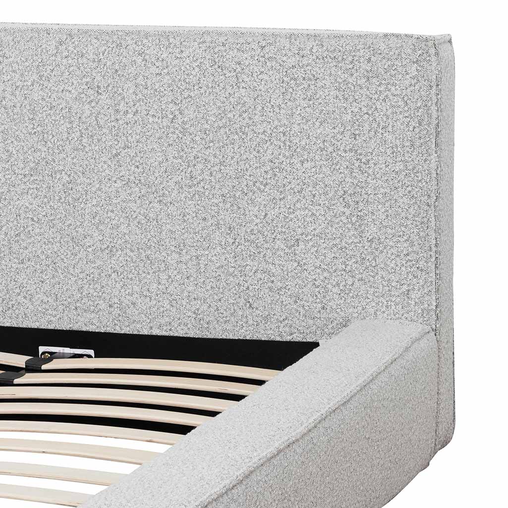 Castillo Queen Bed Frame - Cloudy Pepper Boucle