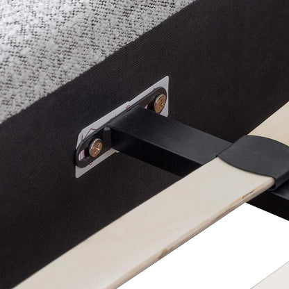 Castillo Queen Bed Frame - Cloudy Pepper Boucle