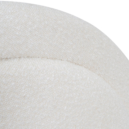 Antoni Single Sized Bed Frame - Antique White Boucle with Storage