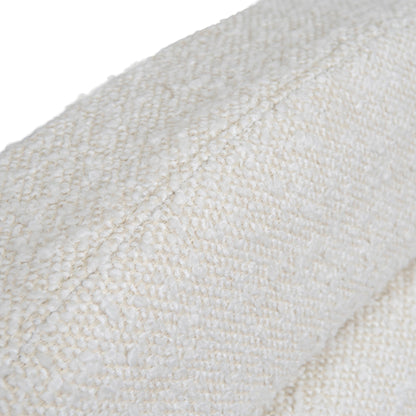 Antoni Single Sized Bed Frame - Antique White Boucle with Storage