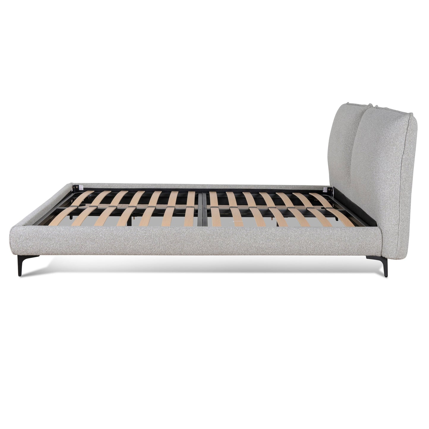 Celeste Fabric King Bed Frame - Clay Grey