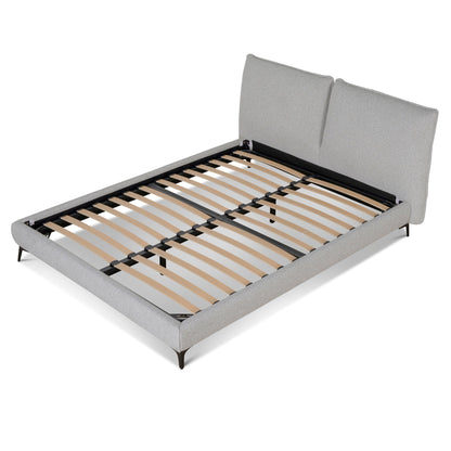 Celeste Fabric King Bed Frame - Clay Grey