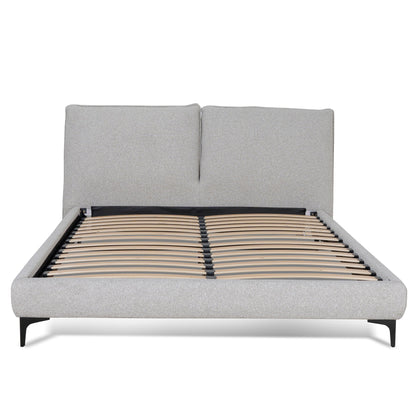 Celeste Fabric King Bed Frame - Clay Grey