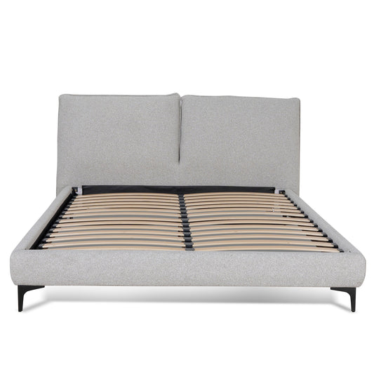 Celeste Fabric King Bed Frame - Clay Grey