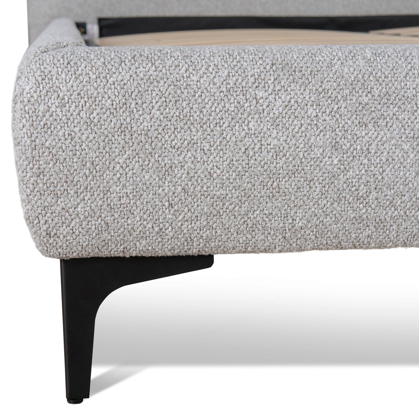Celeste Fabric King Bed Frame - Clay Grey