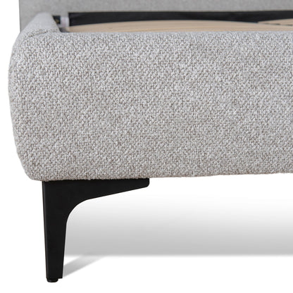 Celeste Fabric King Bed Frame - Clay Grey