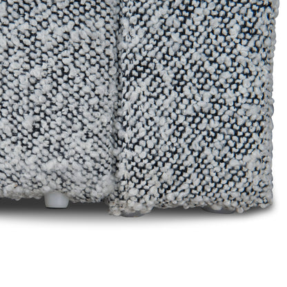 Antoni Queen Bed Frame - Cloudy Pepper Boucle with Storage