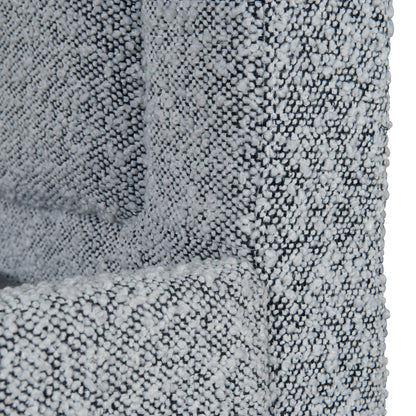 Antoni Queen Bed Frame - Cloudy Pepper Boucle with Storage