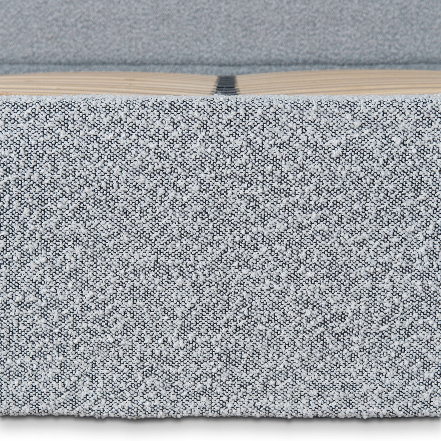 Antoni Queen Bed Frame - Cloudy Pepper Boucle with Storage