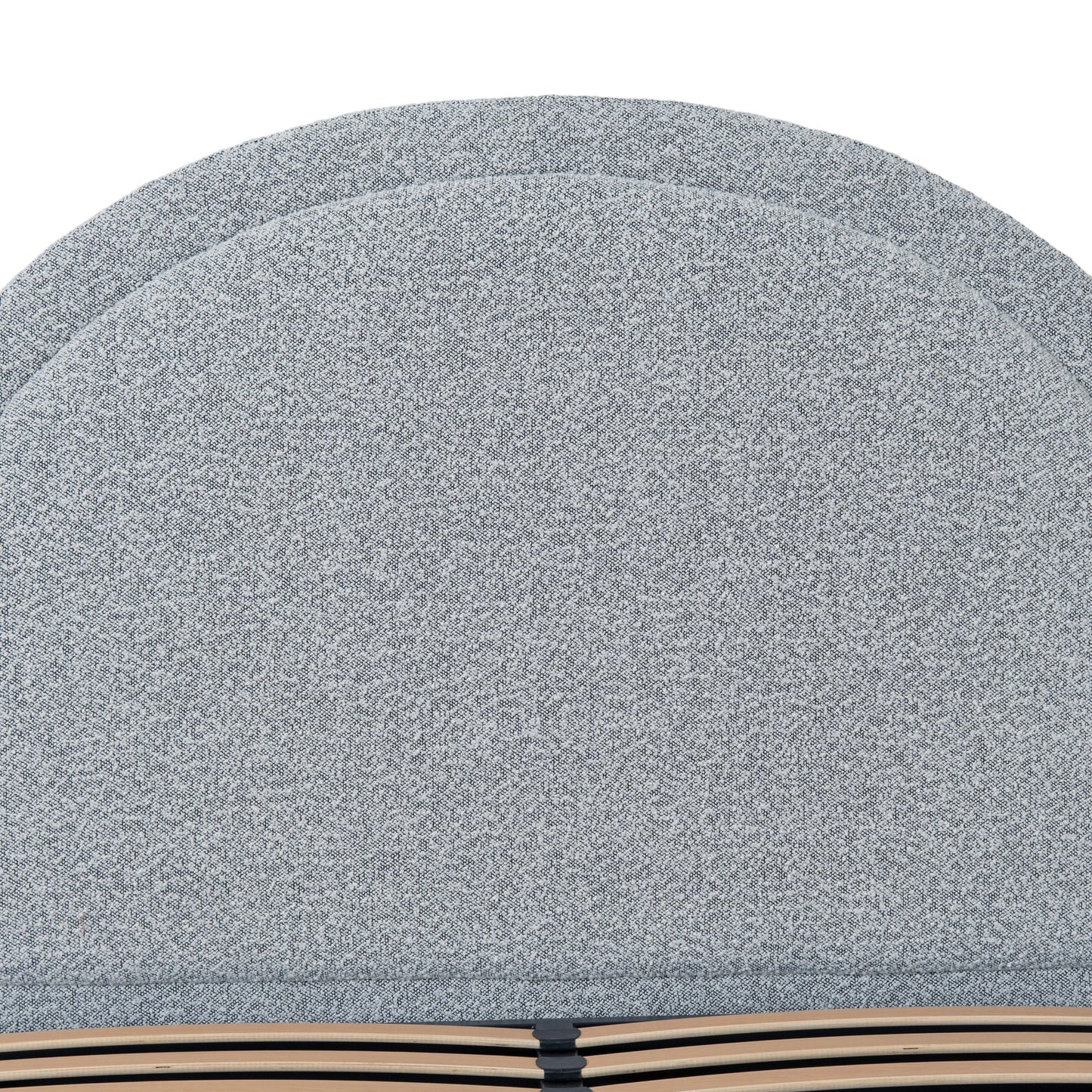 Antoni Queen Bed Frame - Cloudy Pepper Boucle with Storage