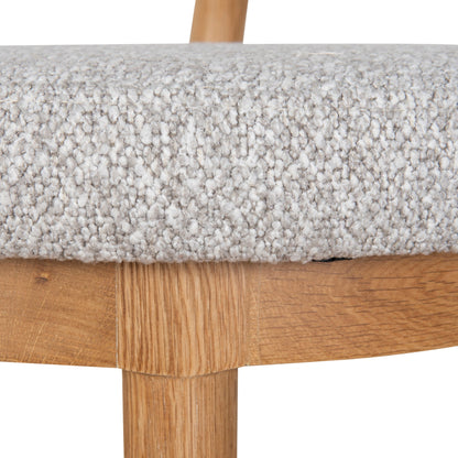 Adir 66cm Natural Bar Stool - Clay Grey