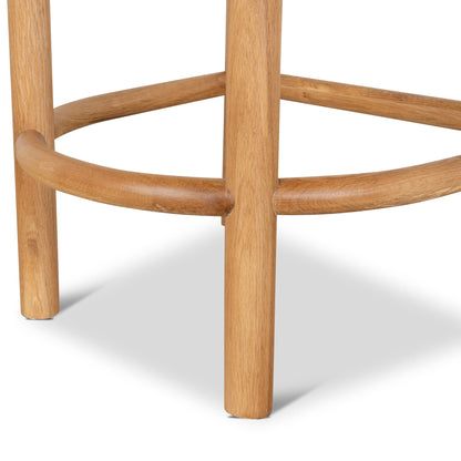 Adir 66cm Natural Bar Stool - Clay Grey