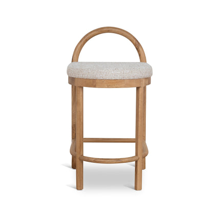 Adir 66cm Natural Bar Stool - Pale Beige