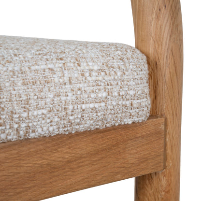 Adir 66cm Natural Bar Stool - Pale Beige