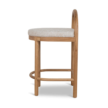 Adir 66cm Natural Bar Stool - Pale Beige