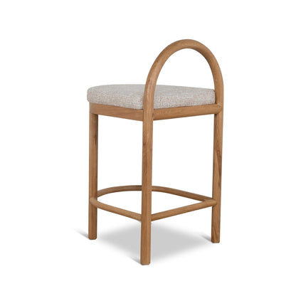 Adir 66cm Natural Bar Stool - Pale Beige