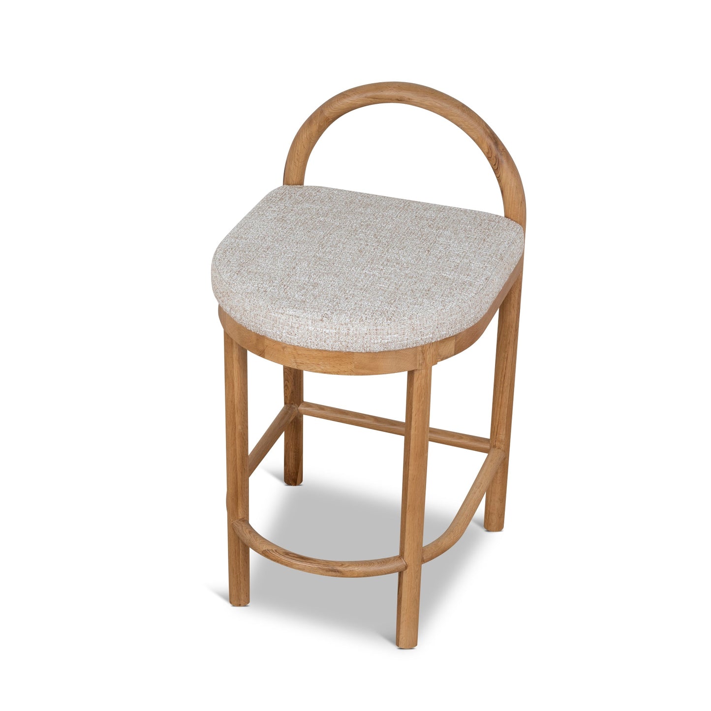 Adir 66cm Natural Bar Stool - Pale Beige