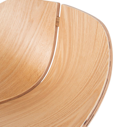 Breeze 65cm Matte White Bar Stool - Natural