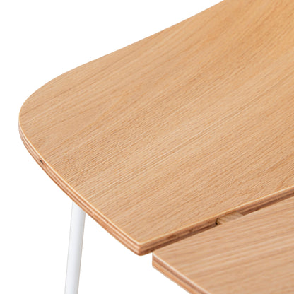 Breeze 65cm Matte White Bar Stool - Natural