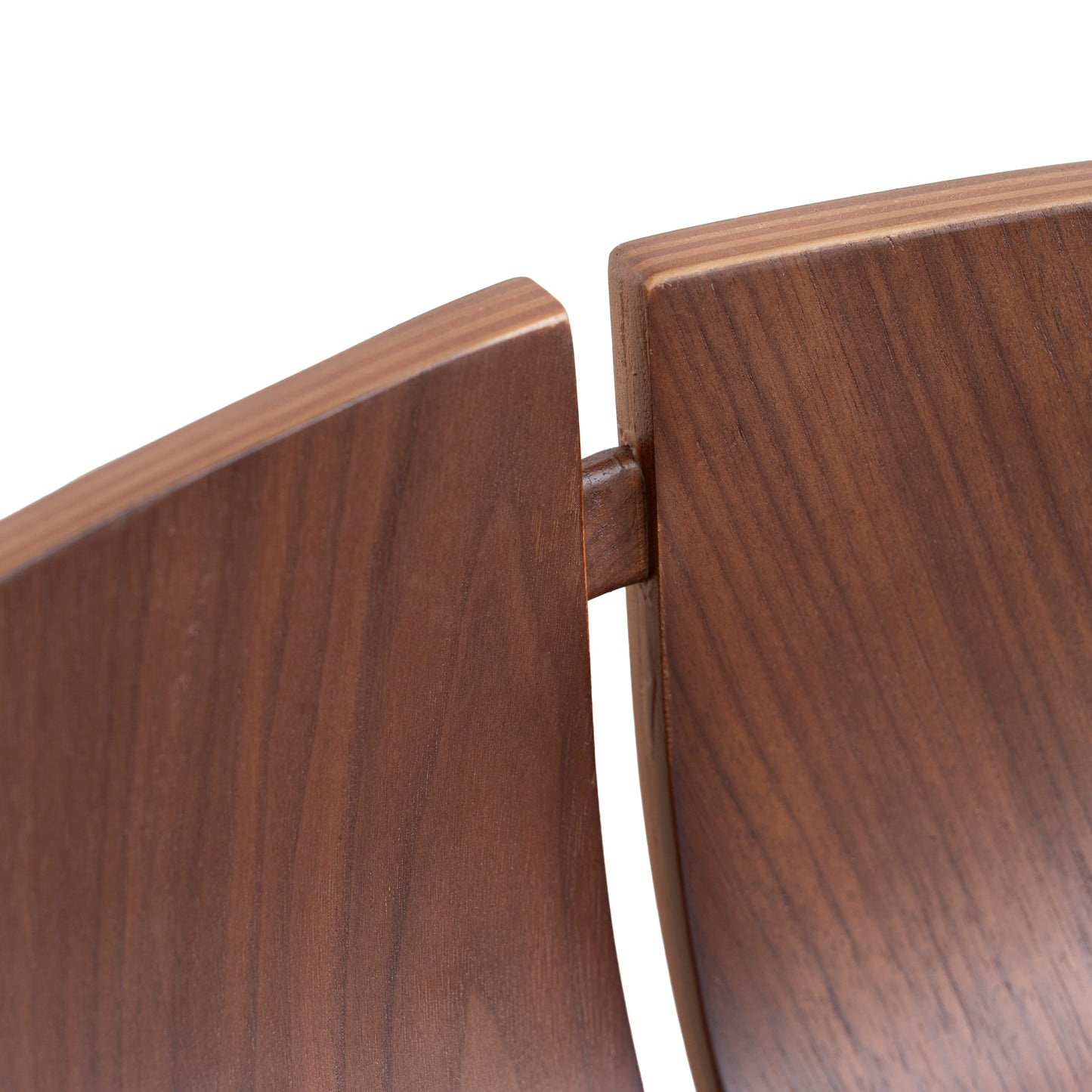 Breeze 65cm Matte Black Bar Stool - Walnut