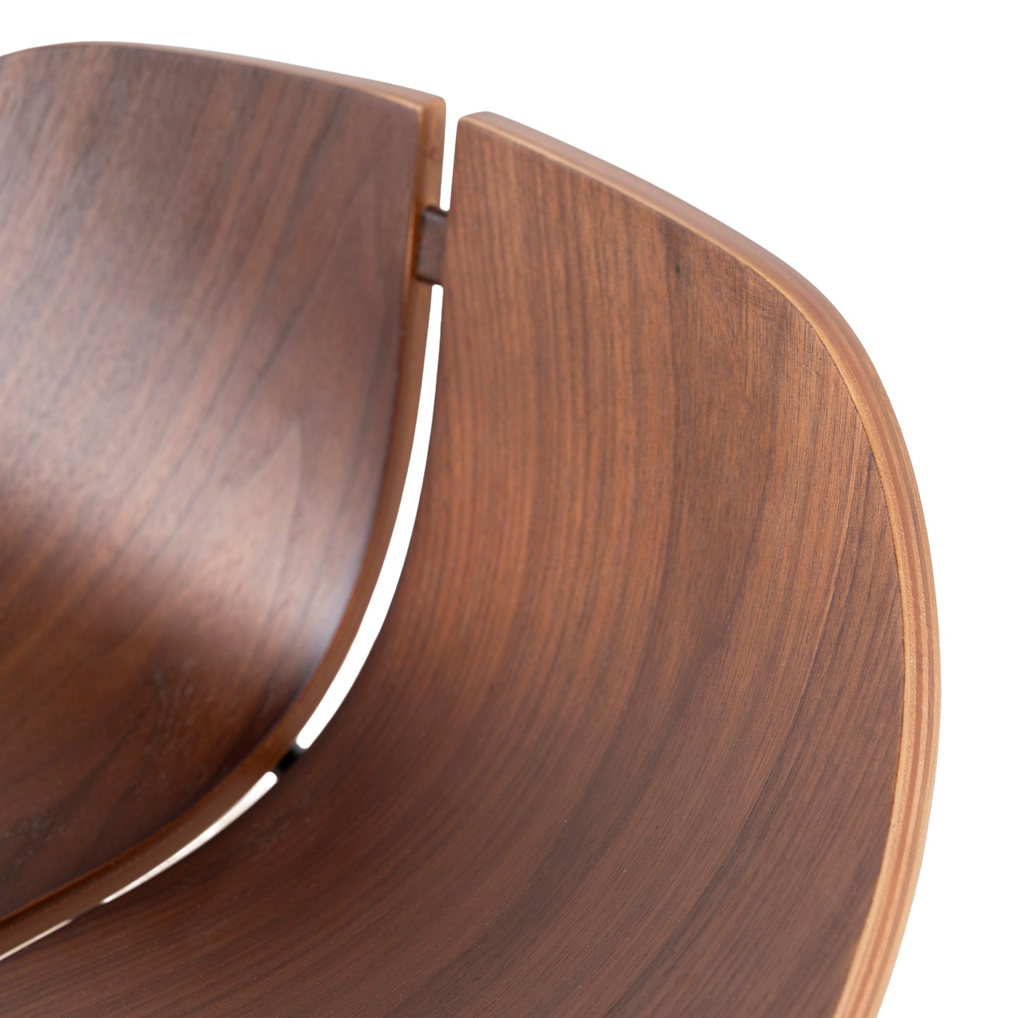 Breeze 65cm Matte Black Bar Stool - Walnut