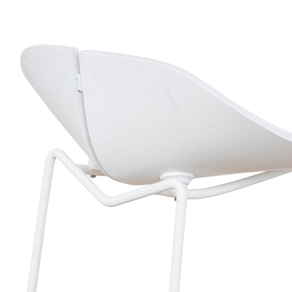 Breeze 65cm Bar Stool - Full White