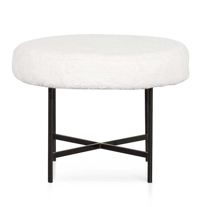Catrin 48cm Low Stool - White