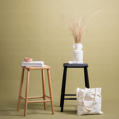 Crawford 65cm Bar Stool - Full Black