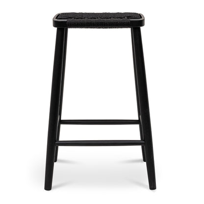 Crawford 65cm Bar Stool - Full Black