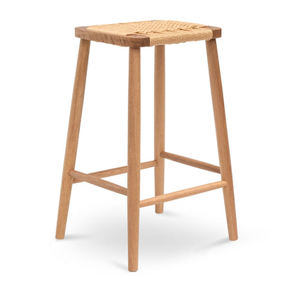 Crawford 65cm Rattan Bar Stool - Natural