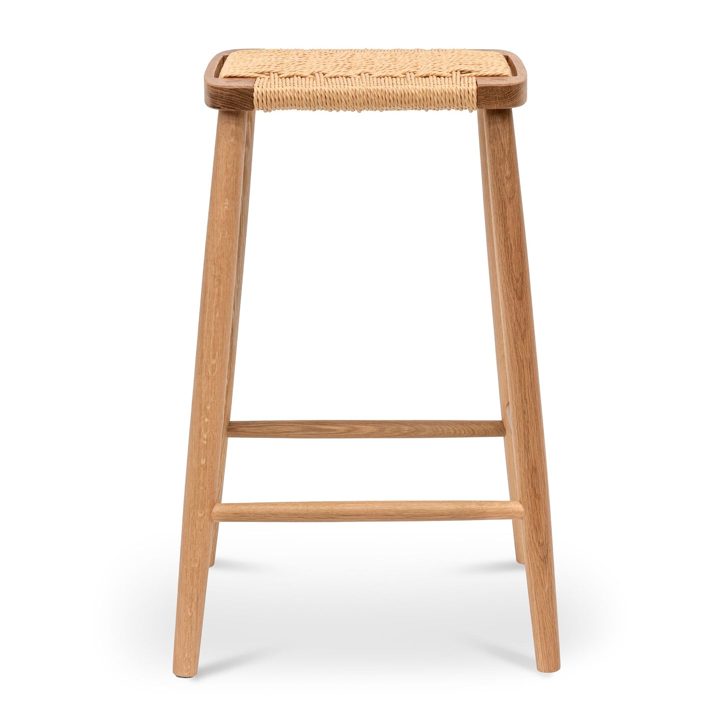 Crawford 65cm Rattan Bar Stool - Natural