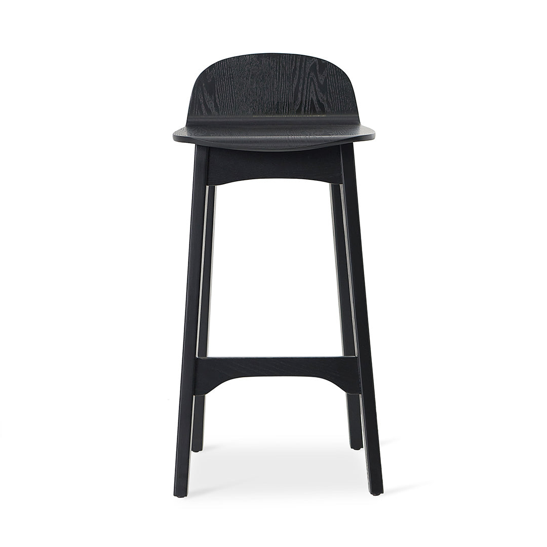 Connor 65cm Bar Stool - Full Black