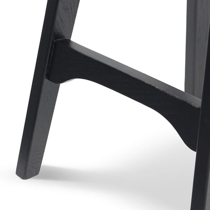 Connor 65cm Bar Stool - Full Black