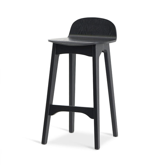 Connor 65cm Bar Stool - Full Black