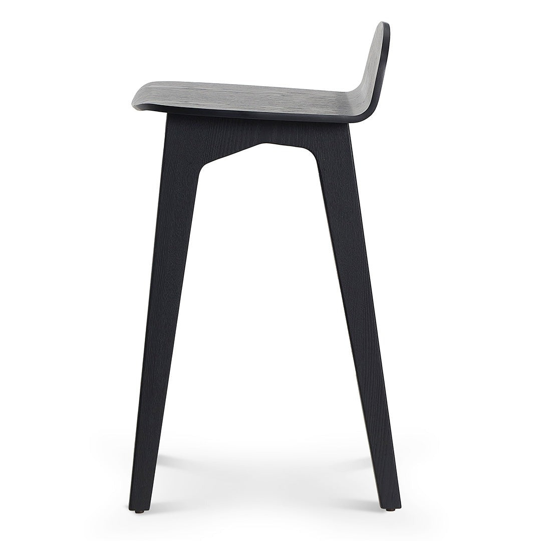 Connor 65cm Bar Stool - Full Black