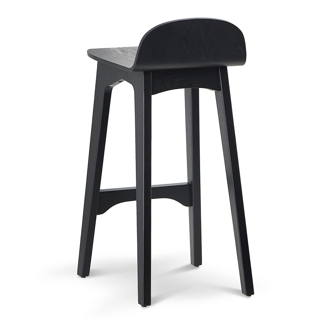 Connor 65cm Bar Stool - Full Black